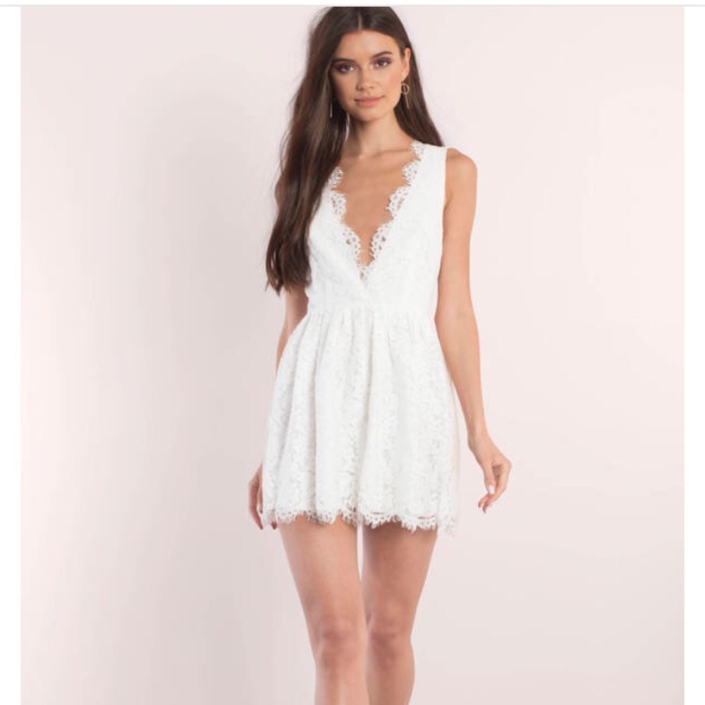 Cream White Lace Dress (S)
